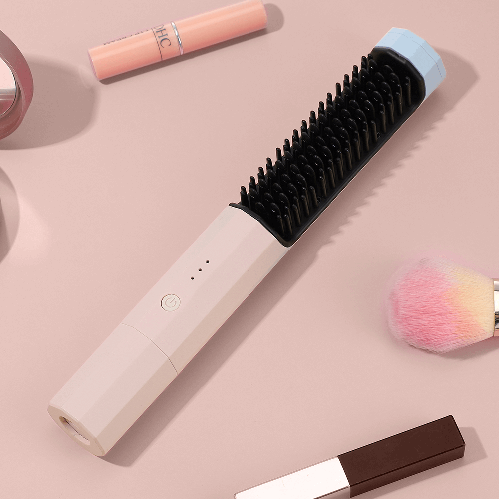 2-in-1 Wireless USB Straightening Brush